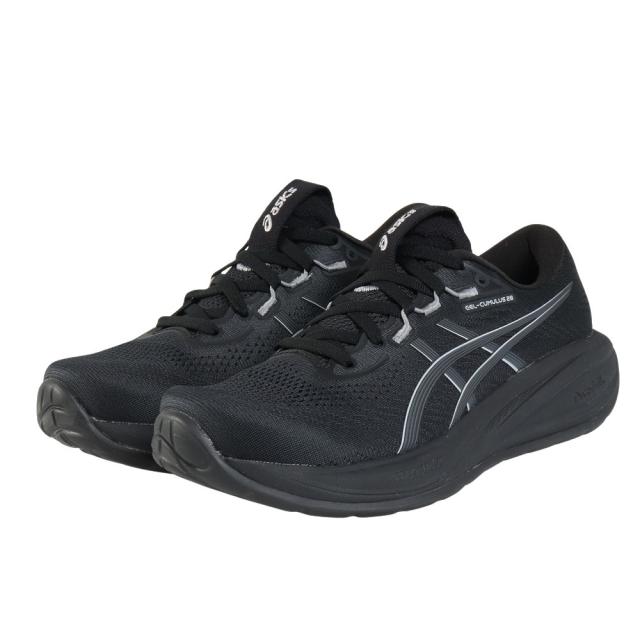 アシックス(ASICS)ランニングシューズ ジョギングシューズ ゲル キュムラス 28 ブラック グレー 1012B916.0…