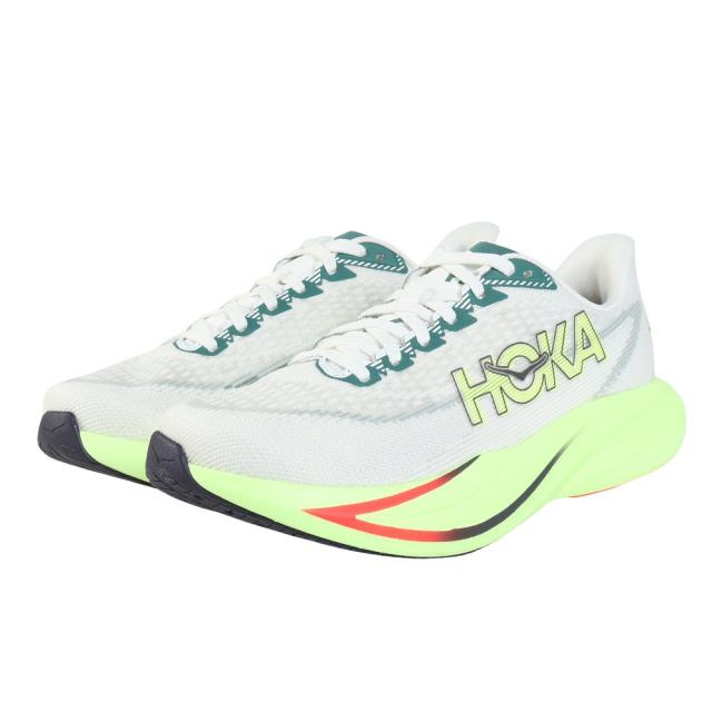 【ポイント10％！】ホカ(HOKA)ランニングシューズ ジョギングシューズ マッハ 7 ワイド ホワイト 1171906-FYZ スポーツ シュー…