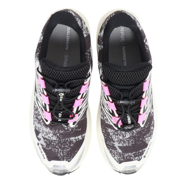 サロモン(SALOMON)ランニングシューズ ジョギングシューズ エアロ フロー グラベル ゴアテックス W グレー ブラック…_1