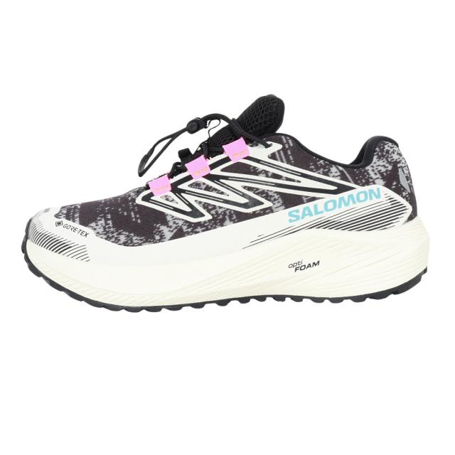 サロモン(SALOMON)ランニングシューズ ジョギングシューズ エアロ フロー グラベル ゴアテックス W グレー ブラック…_5