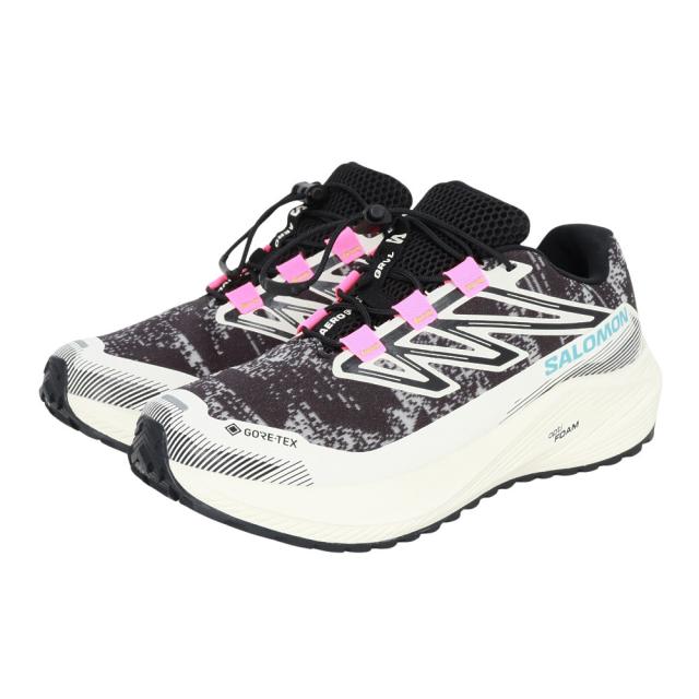 サロモン(SALOMON)ランニングシューズ ジョギングシューズ エアロ フロー グラベル ゴアテックス W グレー ブラック…