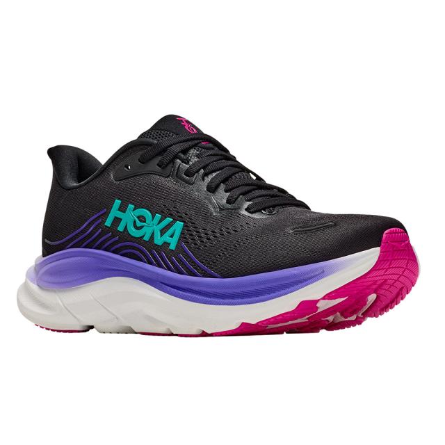 ホカ(HOKA)ランニングシューズ ジョギングシューズ クリフトン 11 ブラック パープル 1176573-BNNN(Lad…