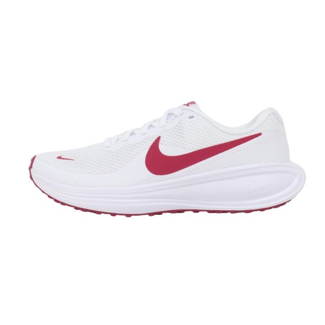 Nike スニーカー ホワイト/レッド ナイキ(NIKE)スポーツシューズ ランニングシューズ レボリューション 8