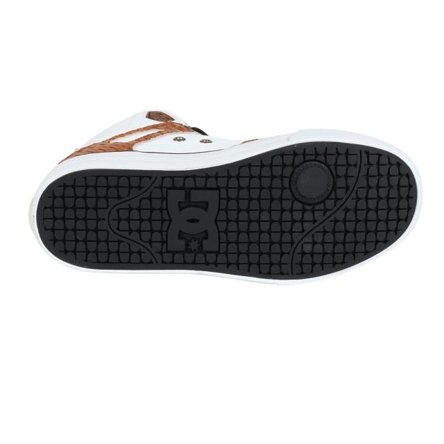 ディーシーシューズ(DC SHOES)スニーカー ボーダーシューズ ピュア ハイトップ SE SN ホワイト ブラウン 25F…_2