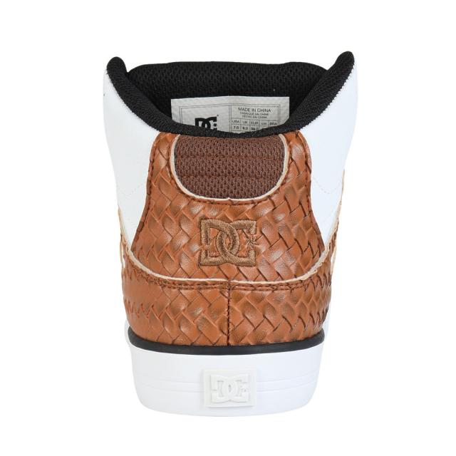 ディーシーシューズ(DC SHOES)スニーカー ボーダーシューズ ピュア ハイトップ SE SN ホワイト ブラウン 25F…_4