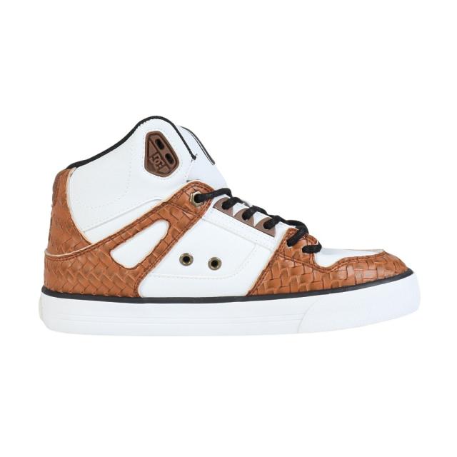 ディーシーシューズ(DC SHOES)スニーカー ボーダーシューズ ピュア ハイトップ SE SN ホワイト ブラウン 25F…_6
