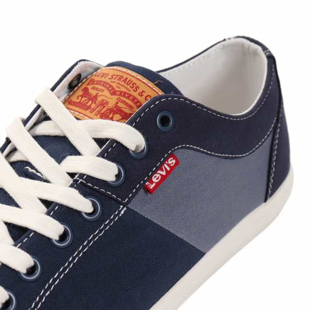 levi's men's woods navy blue sneakers