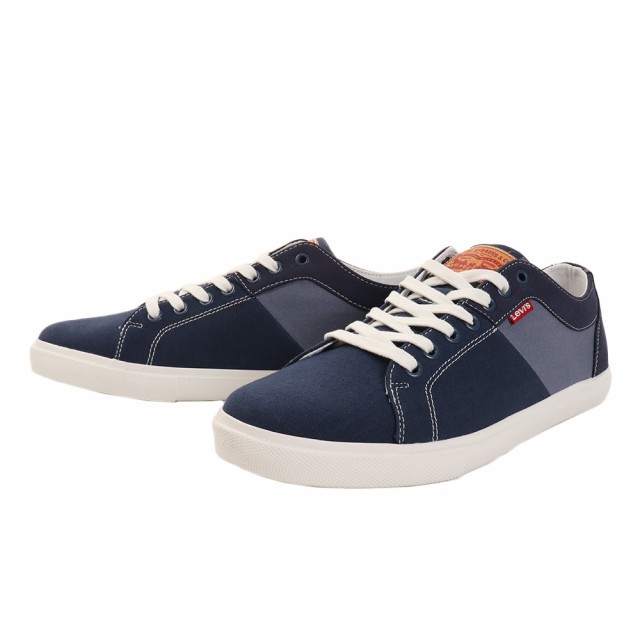 levi's men's woods navy blue sneakers