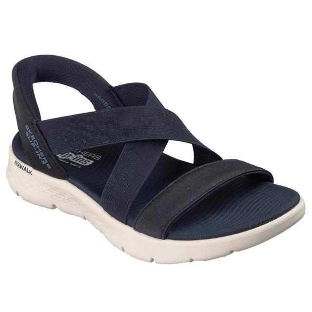 スケッチャーズ(SKECHERS)ストラップサンダル SLIP-INS ゴーウォーク フレックス サンダル - グリマー ネイ…