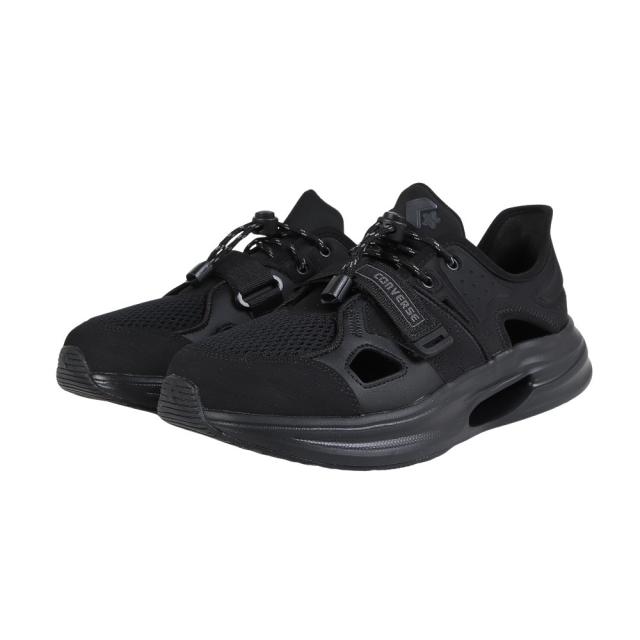 コンバース(CONVERSE)ケイブスター スリットスライド スニーカーサンダル ブラック 33600241(Men’s、La…