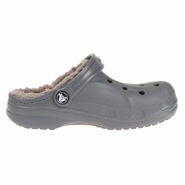 クロックス(crocs)サンダル ジュニア グレー バヤ ラインド クロッグ