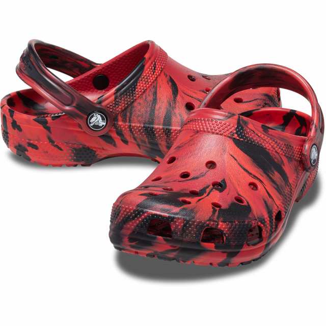 クロックス(crocs)ジュニアサンダル クラシック マーブル クロッグ ...