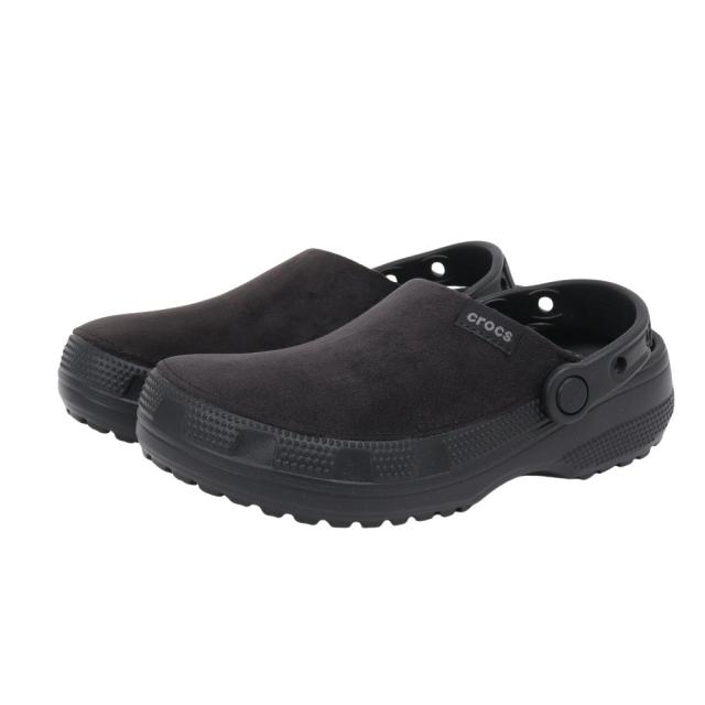 クロックス(crocs)サンダル クラシック クラフテッド ベルベット クロッグ ブラック 211931-001 カジュアルシ…