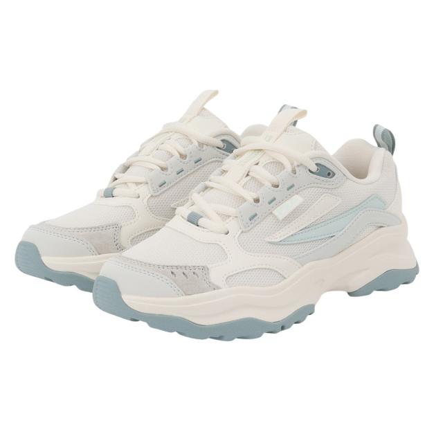 フィラ(FILA)カジュアルシューズ ウッドブロック v2 ホワイト ブルー 1RM02749G150 スニーカー スポーツ(…