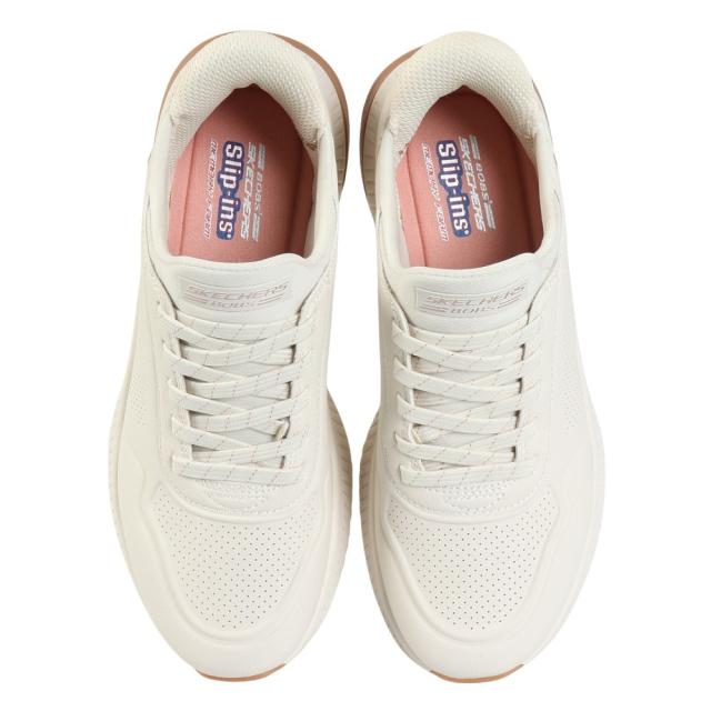 【ポイント10％！】スケッチャーズ(SKECHERS)カジュアルシューズ スリップインズ ボブス SQUAD 4-KEY LOOK オフホワイト …_1