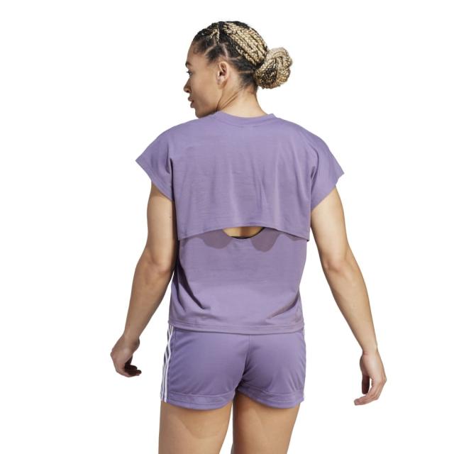 アディダス(adidas)tシャツ 半袖 紫 トレイン アイコンズ