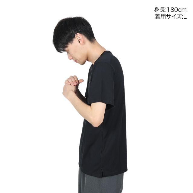 ナイキ(NIKE)Tシャツ 半袖 uv 速乾 ブラック 黒 マイラー 半袖