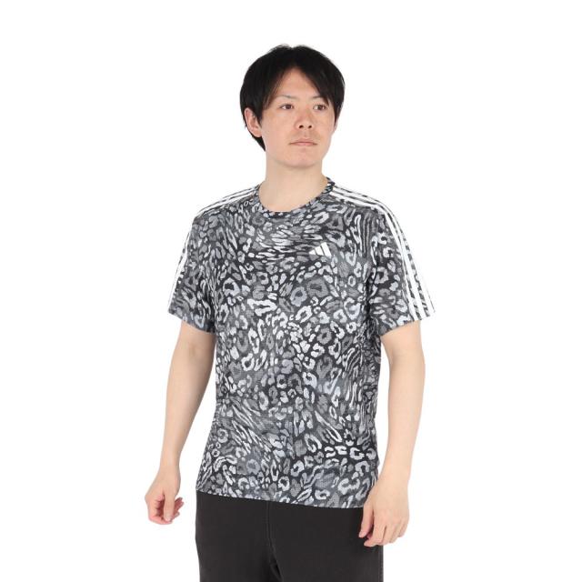 アディダス(adidas)オウン ザ ラン クライマクール スリーストライプス 半袖Tシャツ KVL33-JC7397(Men…