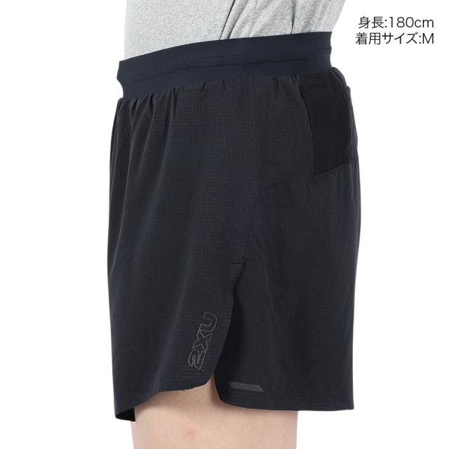 【ポイント5％！5/3 21:00〜22:59限定】ツー・タイムズ・ユー(2XU)ライトスピード スタッシュ 5インチ ショートパンツ MR6951B-BLK/BRF(Men’s)_2