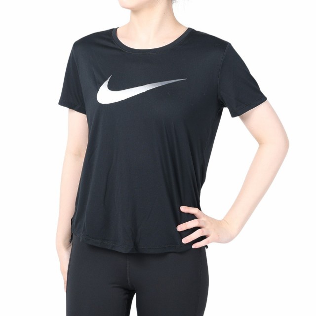 【ポイント10％！ 1/23 21:00〜22:59限定】ナイキ(NIKE)速乾 半袖 ドライフィット ワン ショートスリーブ ランニングトップ DX1026-010(Lady’s)