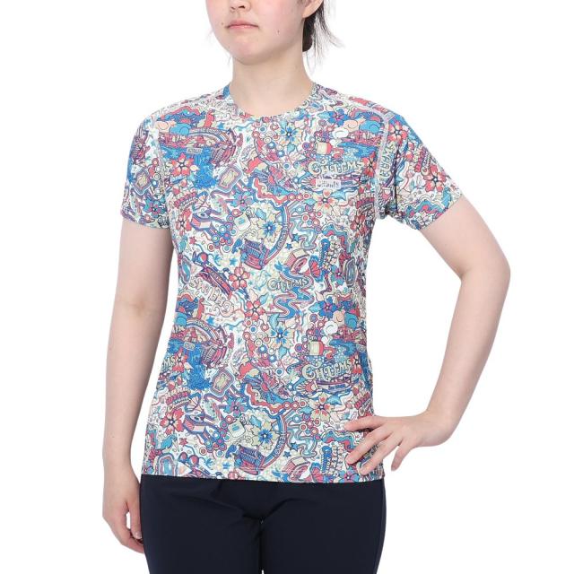 チャムス(CHUMS)Rng All Pattern 半袖Tシャツ CH11-2498-Z350(Lady’s)