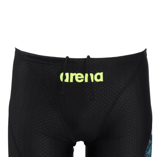【ポイント5％！3/13 21:00〜22:59限定】アリーナ(ARENA)競泳水着 メンズ 水泳 レーシングスパッツ ハーフレッグ WA承認モデル 黒×青 M-LLサイズ AS5…