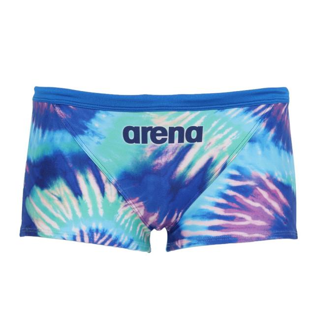 アリーナ(ARENA)競泳水着 メンズ 水泳 タフスーツ トレーニングスパッツ ショートレッグ 緑×紫 M-LLサイズ AS6…