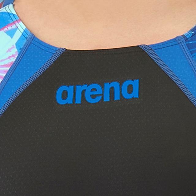 【ポイント10％！】アリーナ(ARENA)競泳水着 レディース 水泳 レーシングワンピーススパッツ オープンバック・ハーフレッグ WA承認モデル …_3