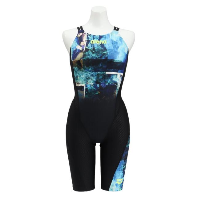 アリーナ(ARENA)競泳水着 レディース 水泳 レーシングワンピーススパッツ WA承認モデル 黒×青 S-LLサイズ AS5…
