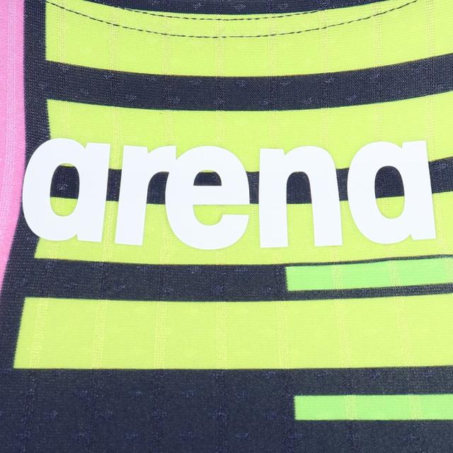 アリーナ(ARENA)競泳水着 レディース 水泳 レーシングワンピーススパッツ WA承認モデル 紺×黄 S-LLサイズ AS5…_8