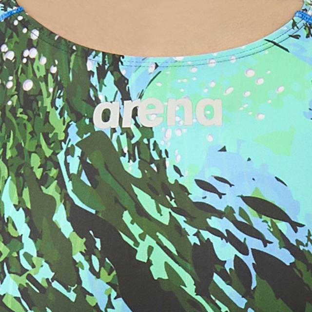 【ポイント10％！】アリーナ(ARENA)競泳水着 水泳 ハーフスパッツ オープンバック 着やストラップ WA承認モデル AS5FRC68L BK…_3