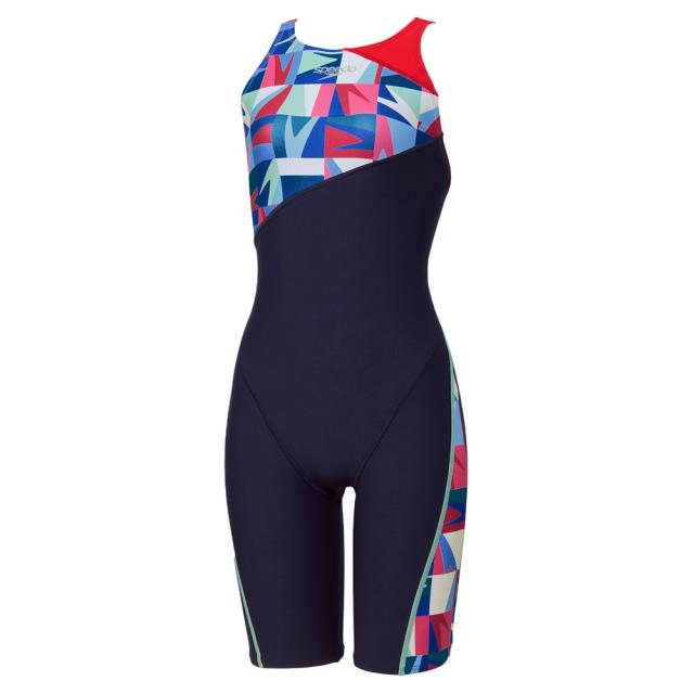 スピード(SPEEDO)競泳水着 レディース 水泳 ブーングリッドターンズニースキン STW12605 RE(Lady’s)