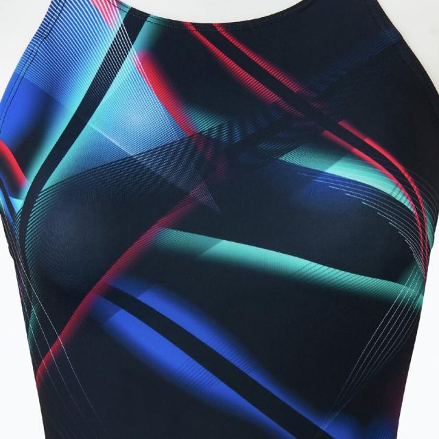 【ポイント5％！5/3 21:00〜22:59限定】ミズノ(MIZUNO)競泳水着 レディース 水泳 ST Graphi ハーフスーツ マスターズバック WA承認 N2MGD24…_3
