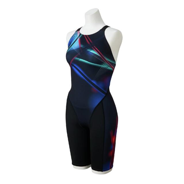 【ポイント5％！5/3 21:00〜22:59限定】ミズノ(MIZUNO)競泳水着 レディース 水泳 ST Graphi ハーフスーツ マスターズバック WA承認 N2MGD24…