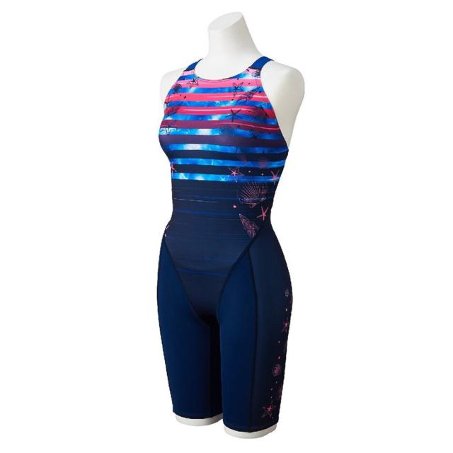 ミズノ(MIZUNO)競泳水着 レディース 水泳 ST Graphic ハーフスーツ マスターズバック WA承認モデル N2M…