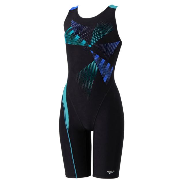 スピード(SPEEDO)フィットネス水着 レディース 水泳 トライアングル ルースン ニースキン SFW12569 BL(La…