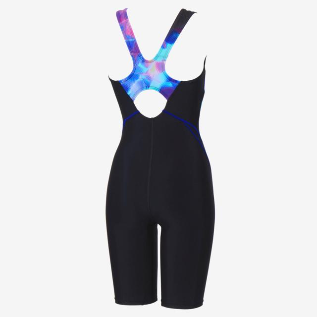 【ポイント10％！】スピード(SPEEDO)フィットネス水着 レディース 水泳 カラーオブウェーブス ルースン ニースキン SFW12612 BL…_1