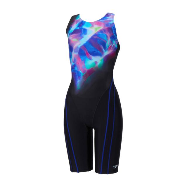【ポイント10％！】スピード(SPEEDO)フィットネス水着 レディース 水泳 カラーオブウェーブス ルースン ニースキン SFW12612 BL…