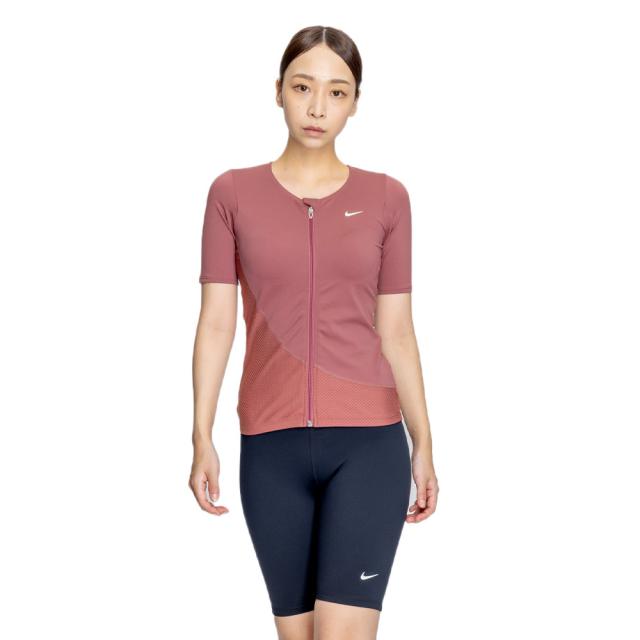 ナイキ(NIKE)フィットネス水着 レディース 水泳 ジップ付き半袖セパレーツ 2993125-014(Lady’s)の通販は 13,648円