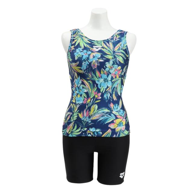 アリーナ(ARENA)フィットネス水着 レディース 水泳 フィットネスセパレーツ AS5SWF53L NVBK(Lady’s)
