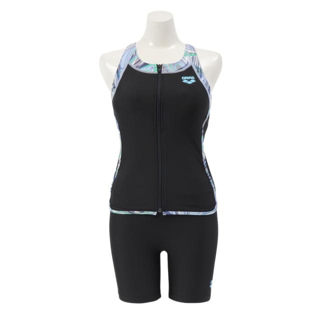 アリーナ(ARENA)フィットネス水着 水泳 フィットネスセパレート Yバック AS5SWF48L GYBL(Lady’s)