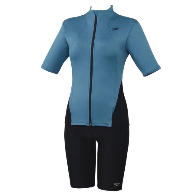 スピード(SPEEDO)フィットネス水着 レディース 水泳 半袖 ウェイビー セパレーツ SFW32565 SB(Lady’s)