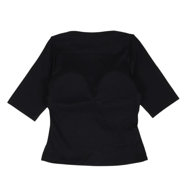 【ポイント10％！】アリーナ(ARENA)フィットネス水着 レディース 水泳 フィットネスセパレーツ 上下セット AS6SWF50L BKBK(L…_3