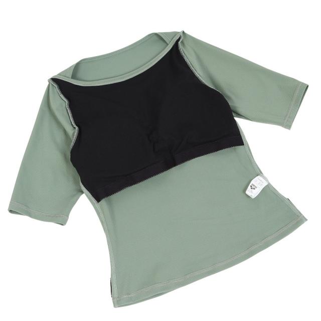【ポイント10％！】アリーナ(ARENA)フィットネス水着 レディース 水泳 フィットネスセパレーツ AS6SWF50L GRBK(Lady’s)_5