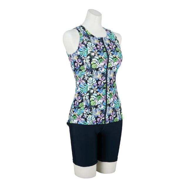 【ポイント5％！5/3 21:00〜22:59限定】ミズノ(MIZUNO)アクアフィットネス用水着 レディース 水泳 ドレスアップスイム FWセパレーツ めくれにくいボタン付 N…_3