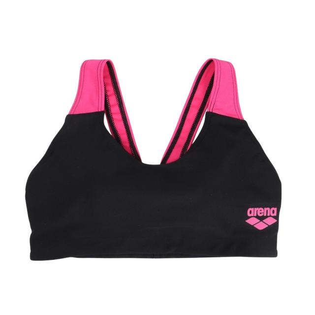 アリーナ(ARENA)水着 ブラトップ レディース 水泳 黒×ピンク AS5SWM31L