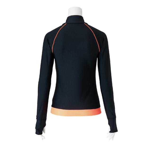 ミズノ(MIZUNO)水着 レディース 水泳 FWラッシュガード ベージュ×ブラック S-LLサイズ N2JAA83095 フ…