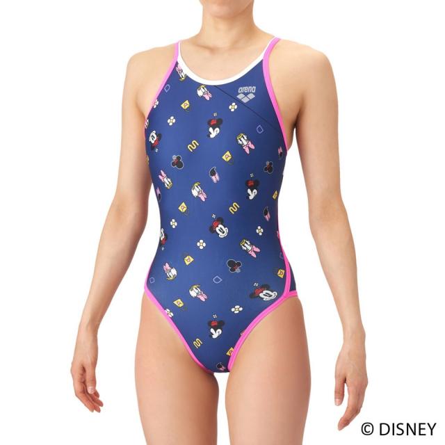 アリーナ(ARENA)競泳水着 ジュニア 女子 水泳 ディズニー タフスーツ トレーニングワンピース オープンバック AS6S…