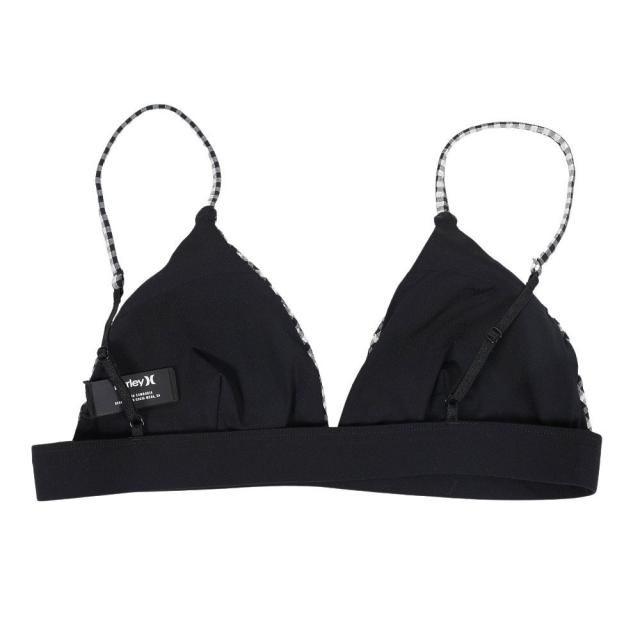 ハーレー(HURLEY)水着 ビキニ セット ブラック ギンガムチェック QD