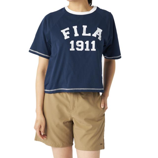フィラ(FILA)水着 カバーアップTシャツ タンキニ 4点セット 325601-NV(Lady’s)